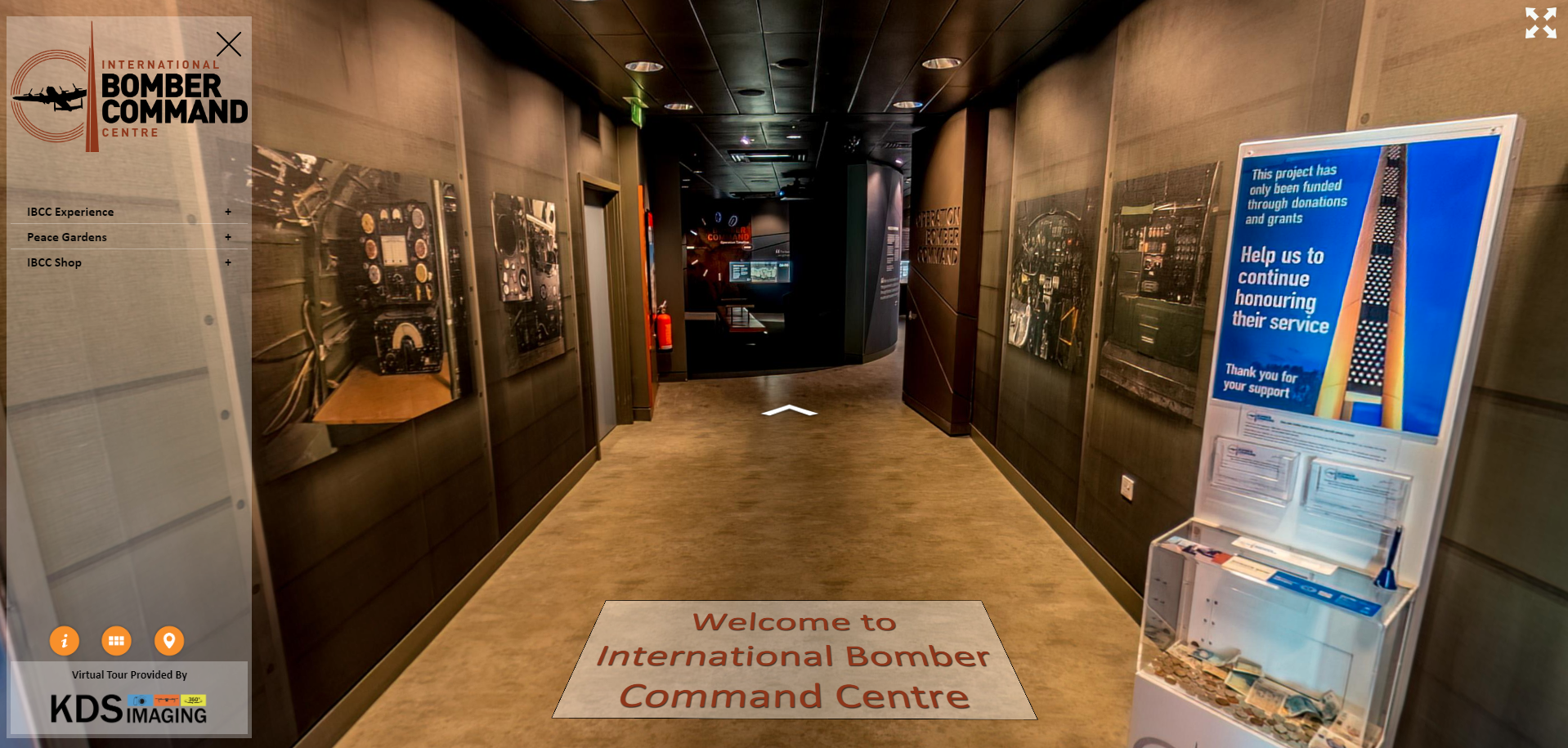 Snapshot of a 360 Virtual Tour inside the IBCC Experience